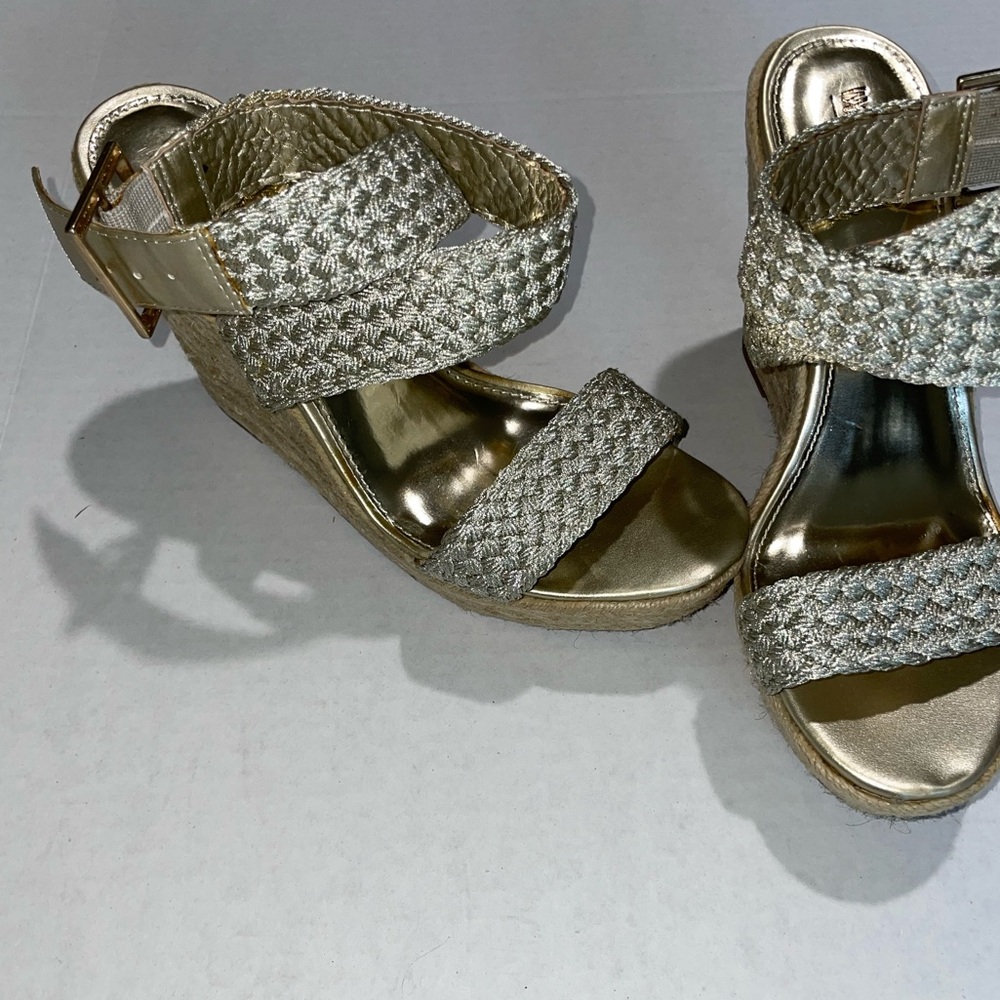 Mossimo Supply Co. Metallic Woven Wedges